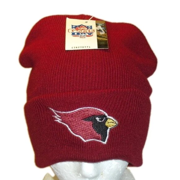 Arizona Cardinals Mens Adult Cuffed Beanie Winter Hat Cap New with Tags Nfl - Picture 1 of 2